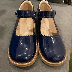 Blue Patent Leather Shoea